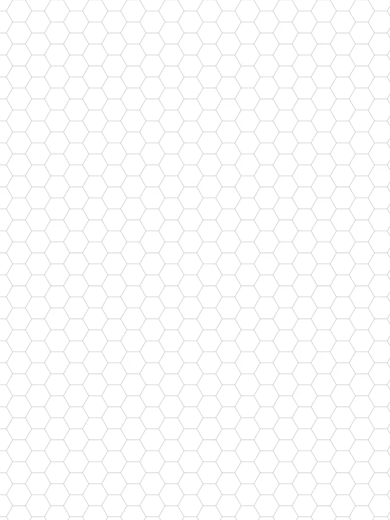 Hexagonal Graph Paper template preview