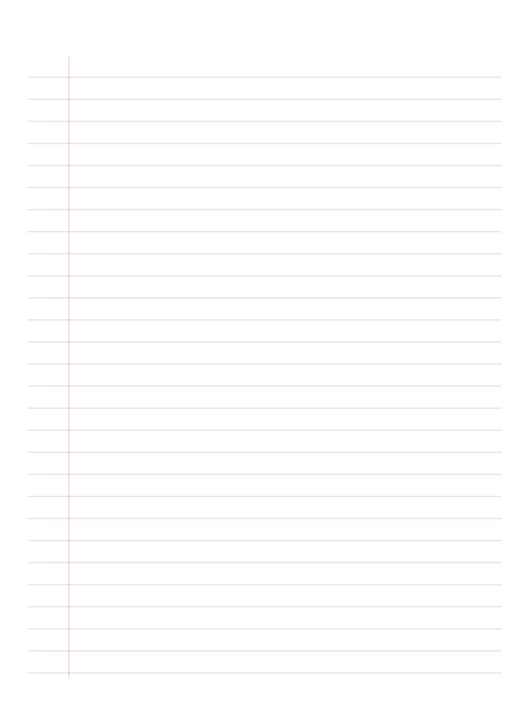 Lined Paper template preview