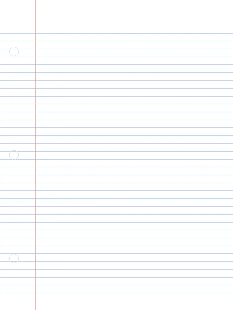 Notebook Paper template preview