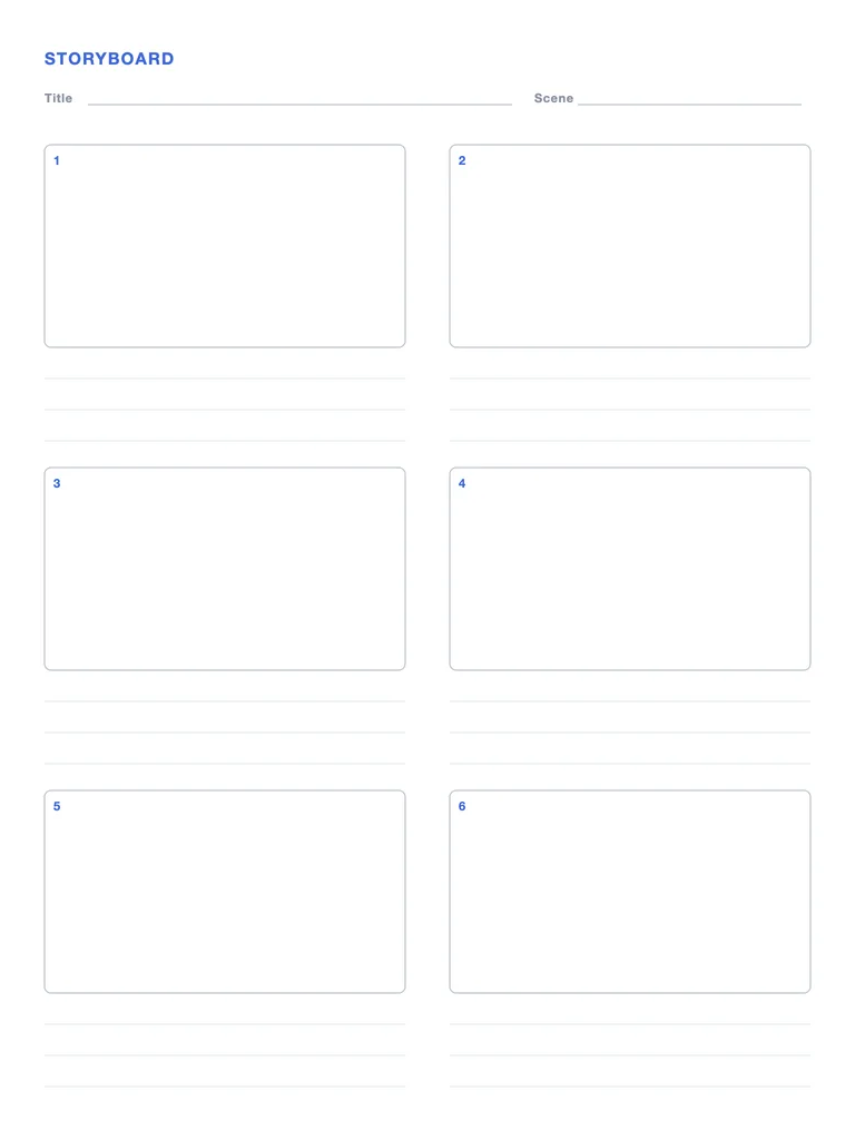 Storyboard Template template preview