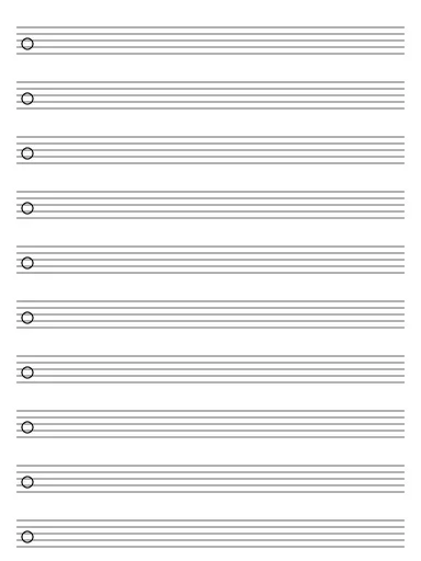Music Staff Paper preview