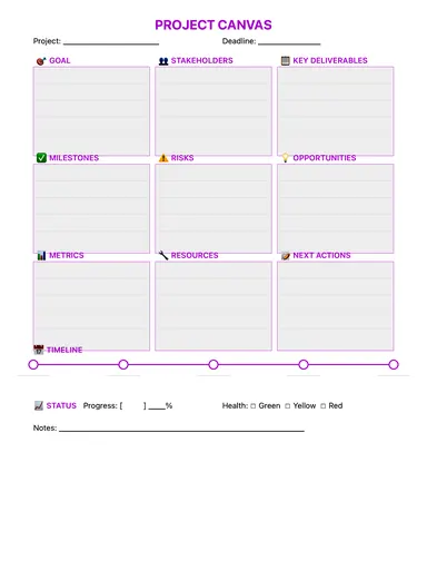 Project Planning Template preview